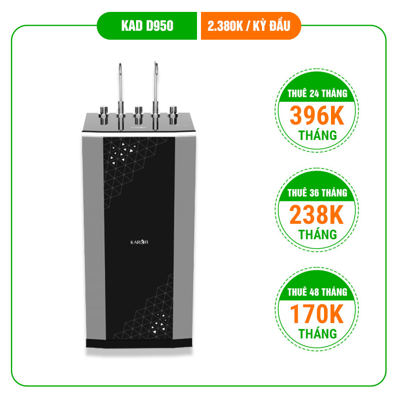 CHO THUÊ KAD D950 MÁY LỌC NƯỚC NÓNG LẠNH KAROFI