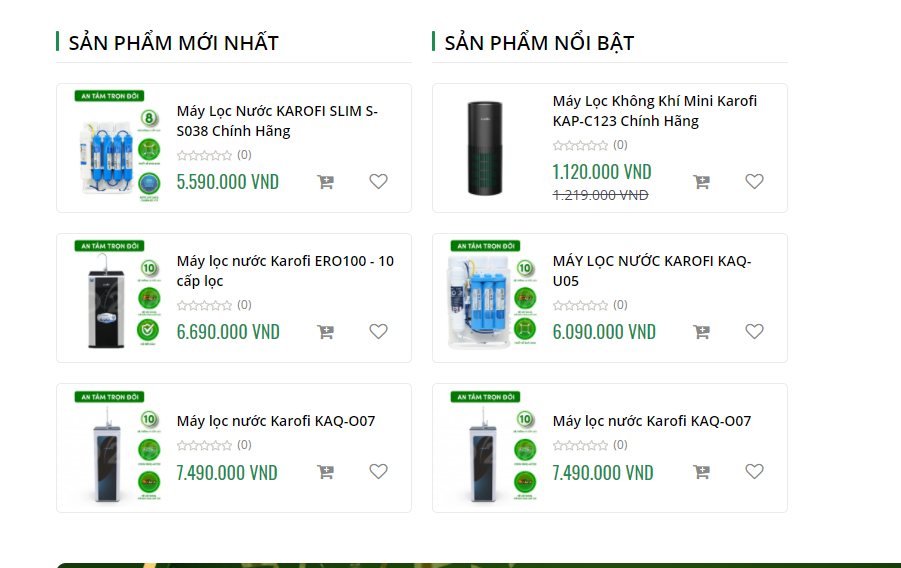 Mục sản phẩm mới nhất và nổi bật của eco248